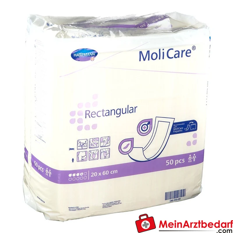 MoliCare Rectangular Einlagen 4 Tropfen 20 x 60 cm 20 Stück