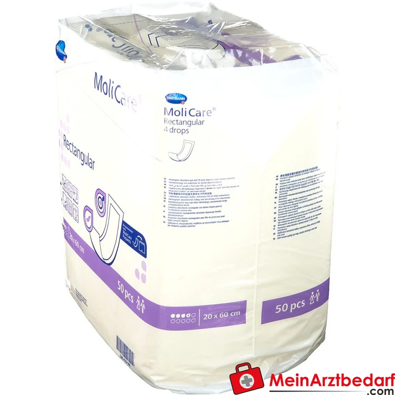 MoliCare Rectangular Einlagen 4 Tropfen 20 x 60 cm 20 Stück