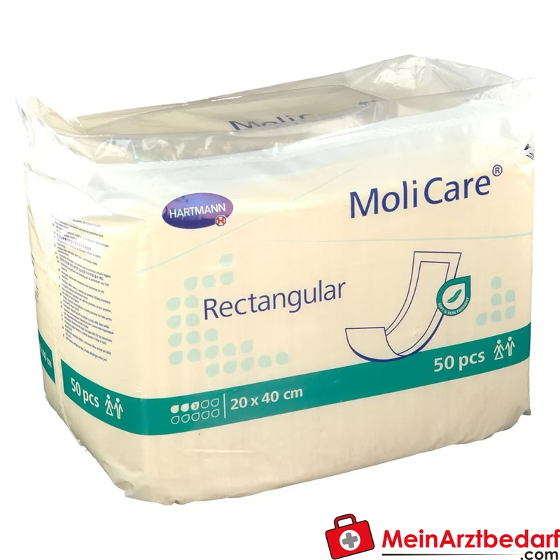 MoliCare Rectangular 3 Tropfen Rechteckvorlage 20 x 40 cm