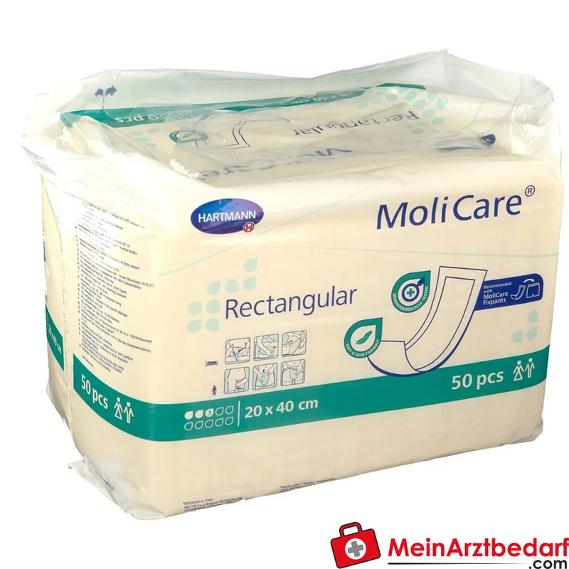 MoliCare Rectangular 3 Tropfen Rechteckvorlage 20 x 40 cm