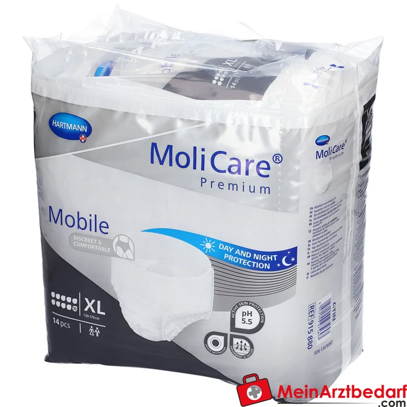 MoliCare Premium Mobile 10 Tropfen Windelhose Gr. XL (130–170 cm)