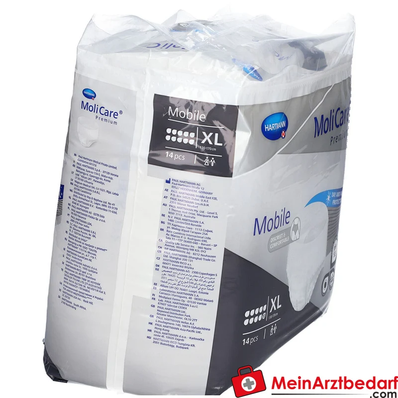 MoliCare Premium Mobile 10 Tropfen Windelhose Gr. XL (130–170 cm)