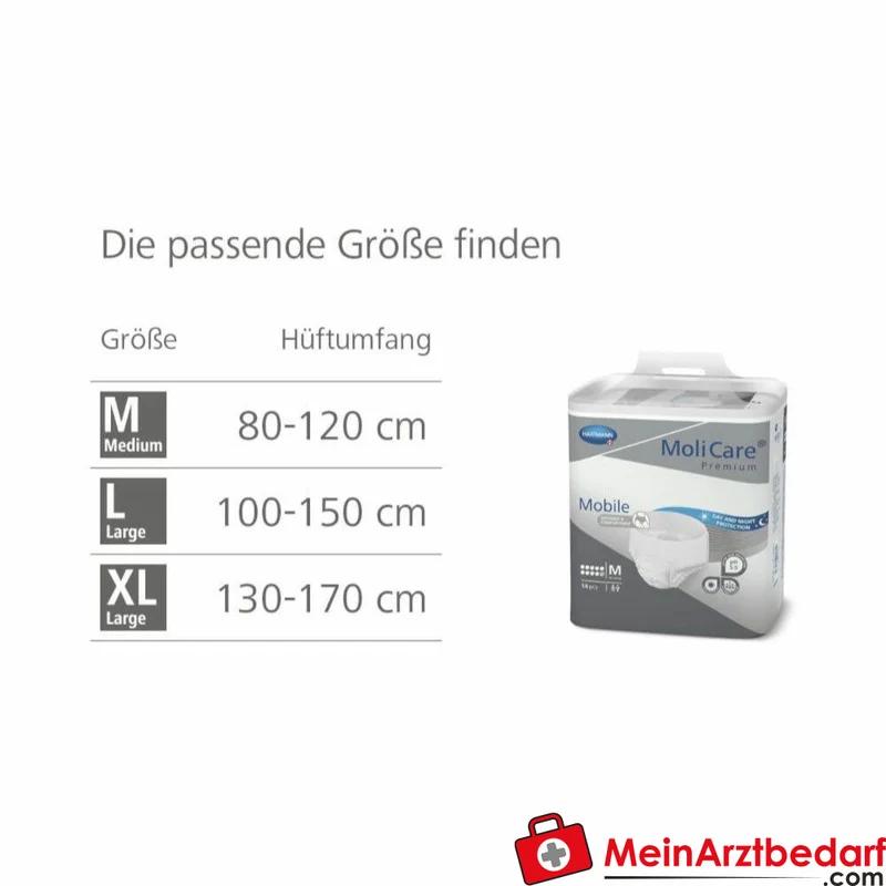 MoliCare Premium Mobile 10 Tropfen Windelhose Gr. XL (130–170 cm)