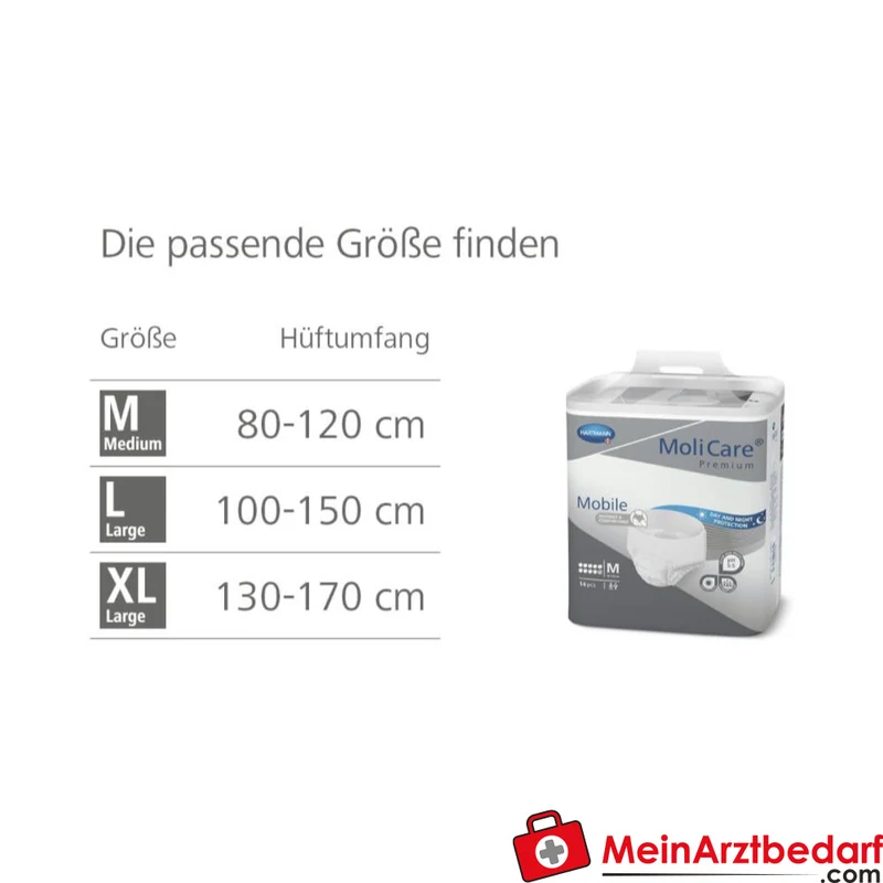 MoliCare Premium Mobile 10 Tropfen Windelhose Gr. XL (130–170 cm)