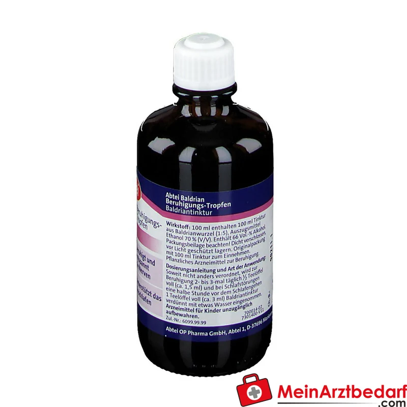 Abtei Baldrian Beruhigungs-Tropfen Baldrianwurzel-Tinktur Tropfen, 100 ml
