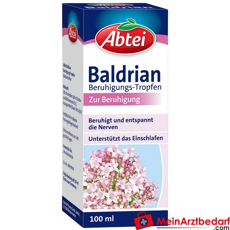 Abtei Baldrian Beruhigungs-Tropfen Baldrianwurzel-Tinktur Tropfen, 100 ml
