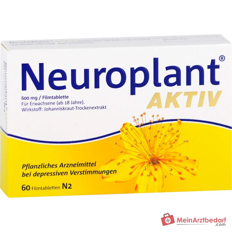 Dr. Willmar Schwabe Neuroplant Aktiv Johanniskraut-Trockenextrakt Filmtabletten 600 mg, 100 St.