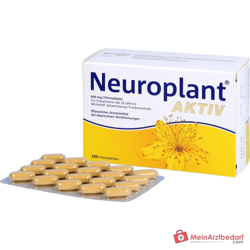 Dr. Willmar Schwabe Neuroplant Aktiv Johanniskraut-Trockenextrakt Filmtabletten 600 mg, 100 St.