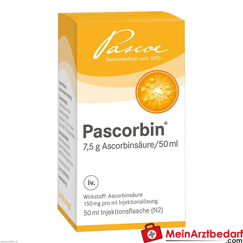 Pascorbin Ascorbinsäure 7,5 g/50 ml Injektionslösung Einmalampulle