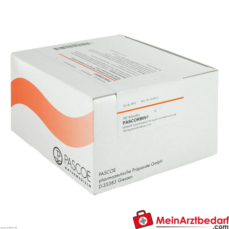 Pascorbin Ascorbinsäure 750 mg/5 ml Injektionslösung 5 ml Ampulle