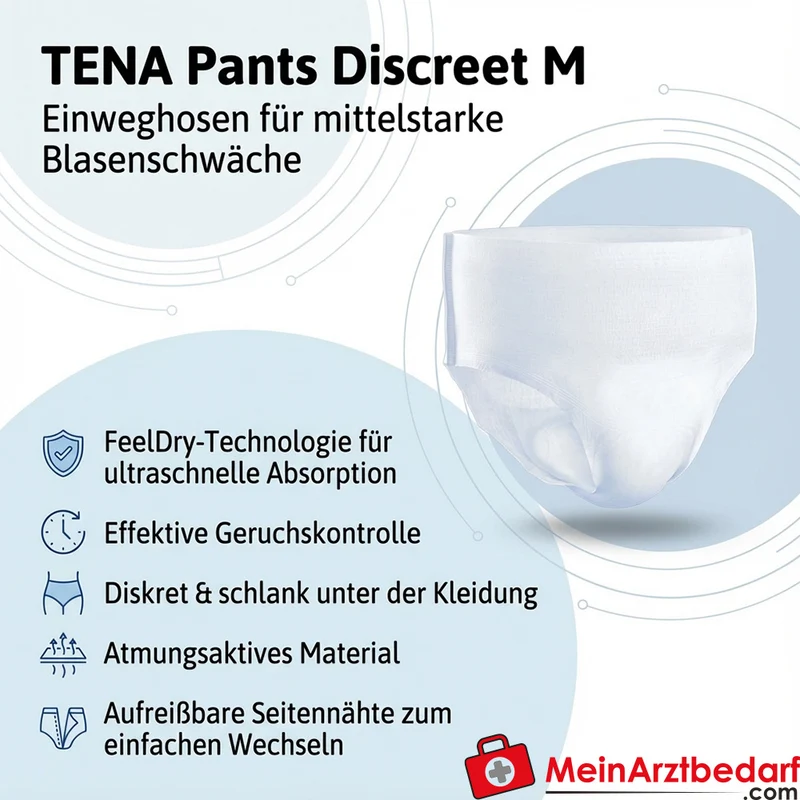 TENA Pants Discreet M Einweghosen Gr. M Unisex