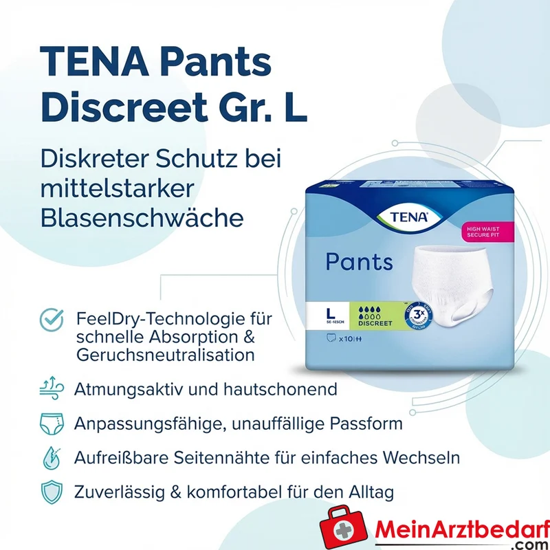 TENA Pants Discreet Einweghosen Gr. L Unisex