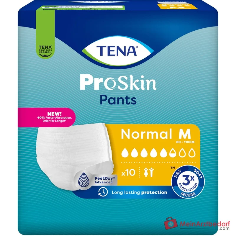 TENA Pants Normal M Inkontinenz-Einweghosen Medium 72 Stück