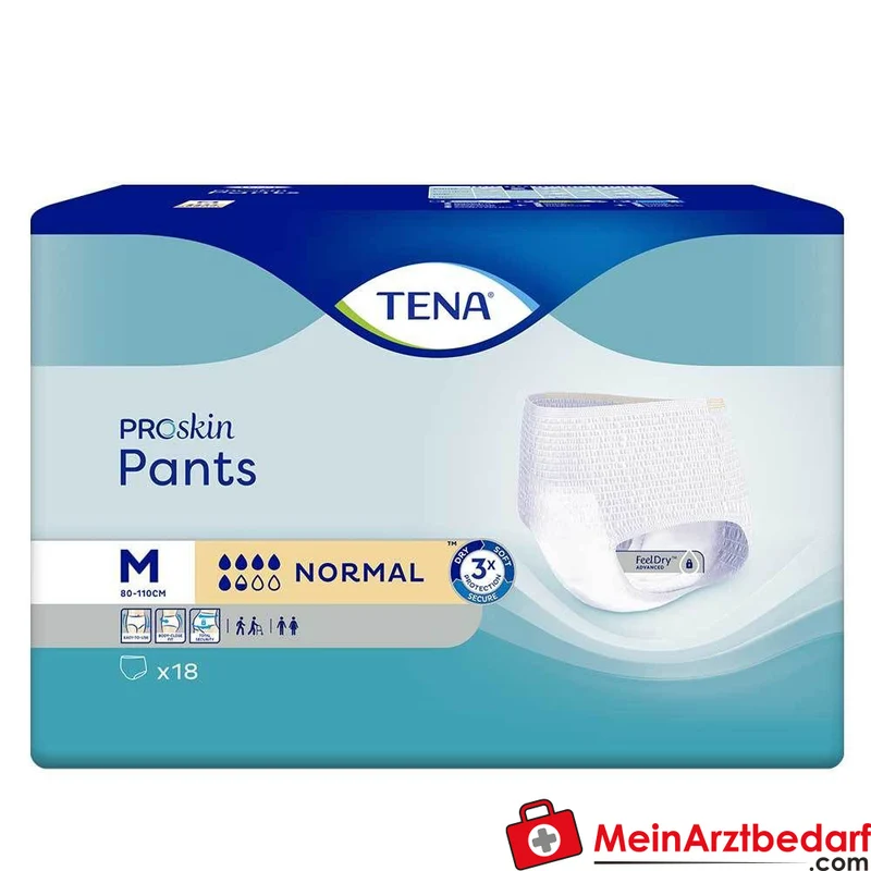 TENA Pants Normal M Inkontinenz-Einweghosen Medium 72 Stück