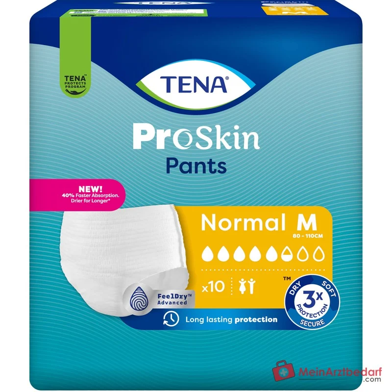 TENA Pants Normal M Inkontinenz-Einweghosen Medium 72 Stück