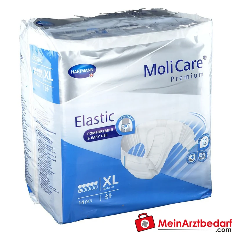 MoliCare Premium Elastic 6 Tropfen Inkontinenz-Slip XL (140–175 cm)
