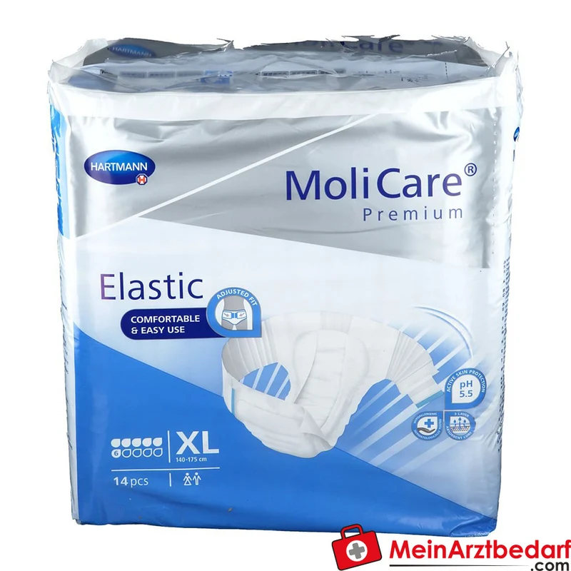 MoliCare Premium Elastic 6 Tropfen Inkontinenz-Slip XL (140–175 cm)