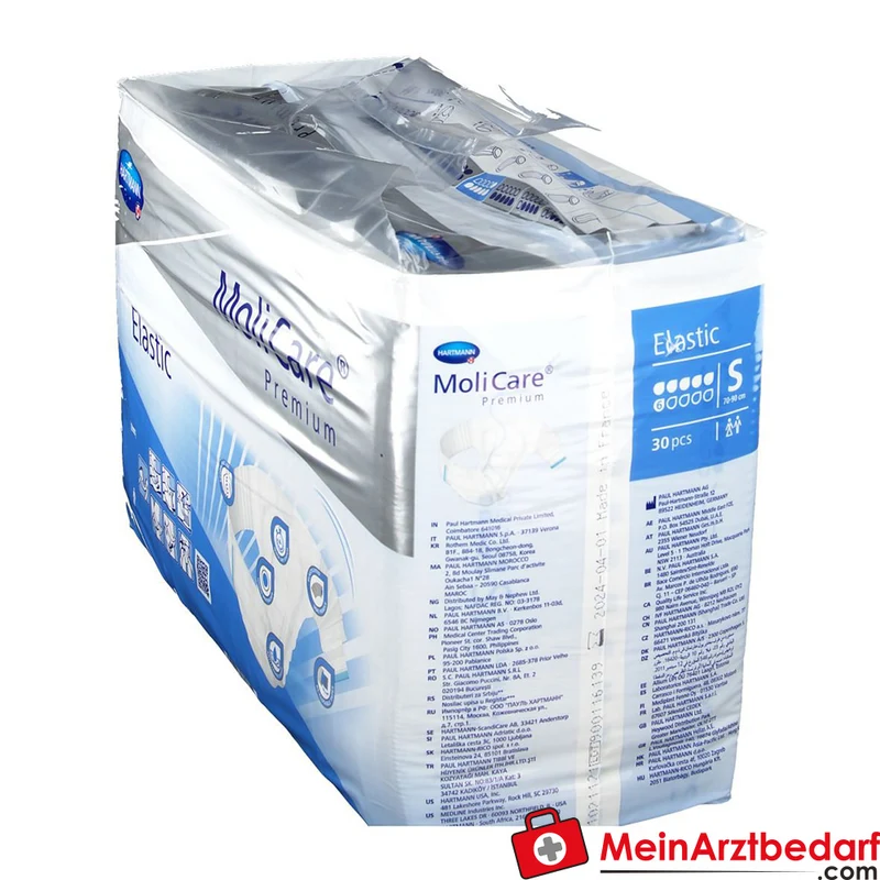 MoliCare Premium Elastic Inkontinenz-Slip 6 Tropfen Größe S (70–90 cm)