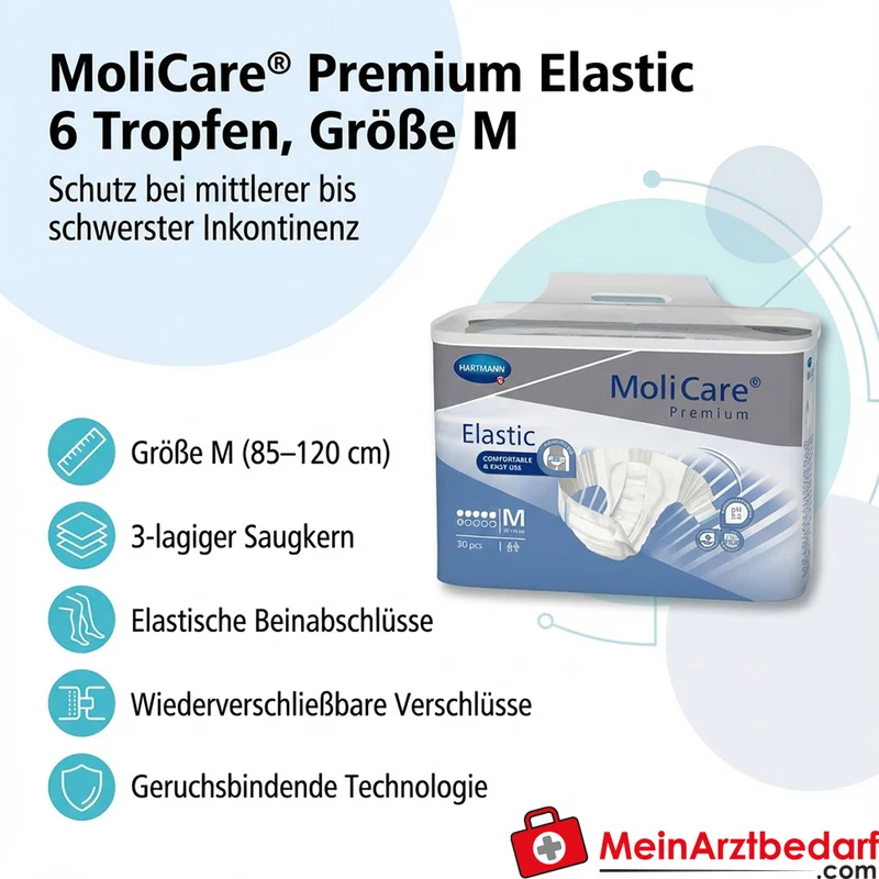 MoliCare® Premium Elastic Inkontinenz-Slip 6 Tropfen Größe M