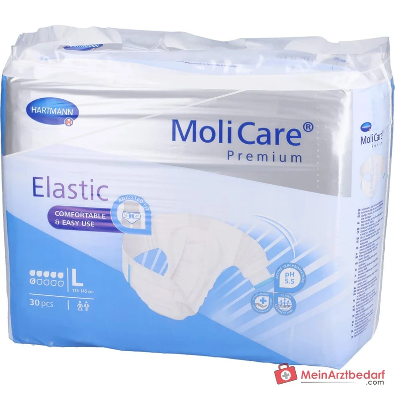 MoliCare Premium Elastic 6 Tropfen Inkontinenzslip Gr. L, 90 St.