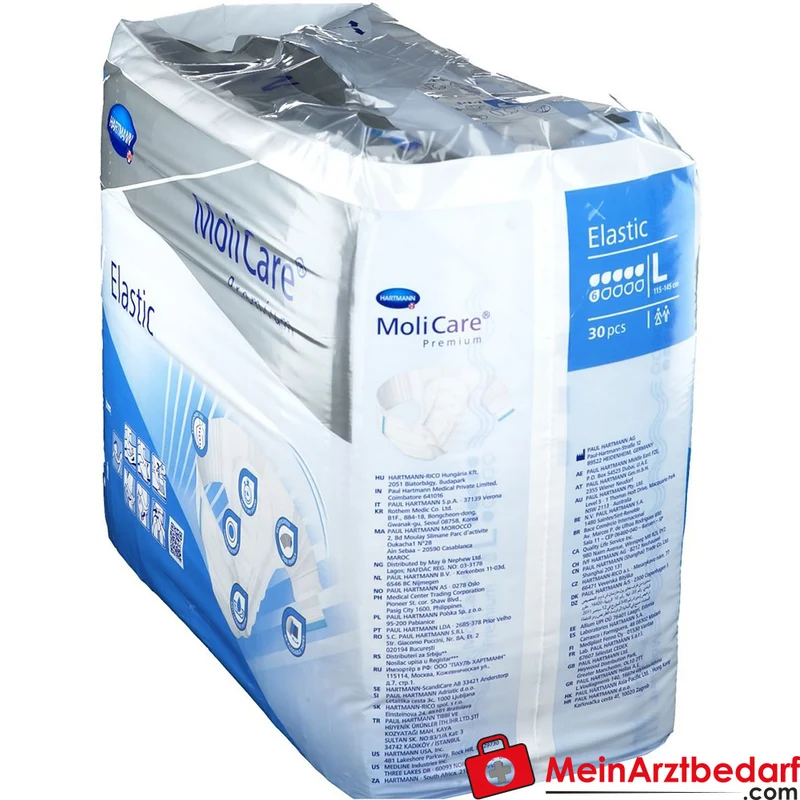 MoliCare Premium Elastic 6 Tropfen Inkontinenzslip Gr. L, 90 St.