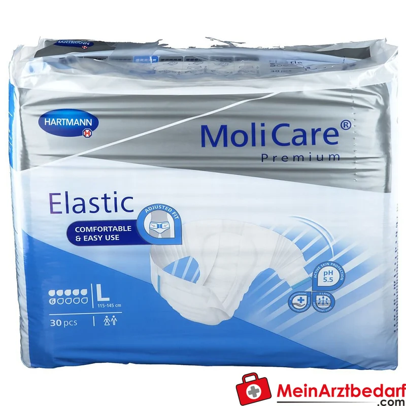 MoliCare Premium Elastic 6 Tropfen Inkontinenzslip Gr. L, 90 St.