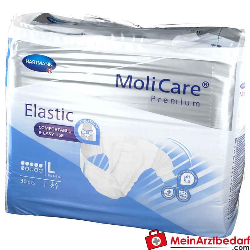 MoliCare Premium Elastic 6 Tropfen Inkontinenzslip Gr. L, 90 St.