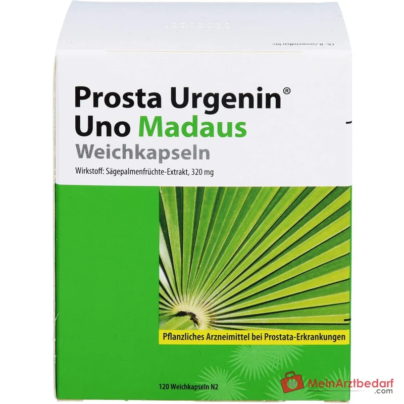 Prosta Urgenin Uno Madaus Sägepalmenfrüchte-Dickextrakt Weichkapseln, 60 St.