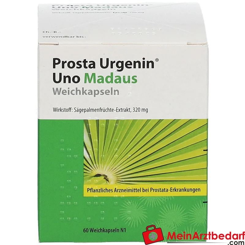 Prosta Urgenin Uno Madaus Sägepalmenfrüchte-Dickextrakt Weichkapseln, 60 St.