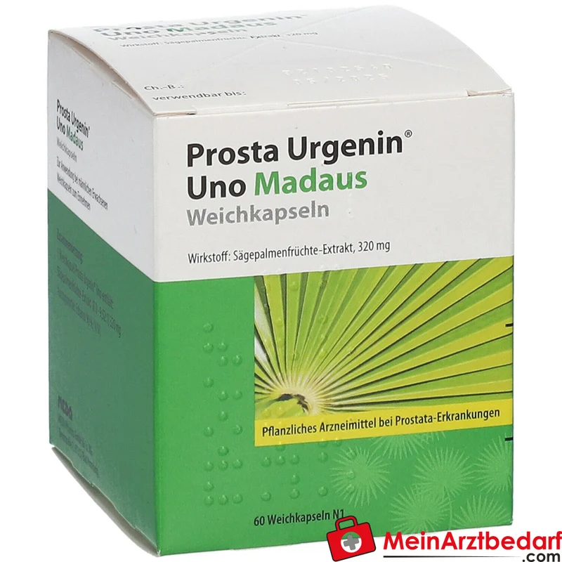 Prosta Urgenin Uno Madaus Sägepalmenfrüchte-Dickextrakt Weichkapseln, 60 St.