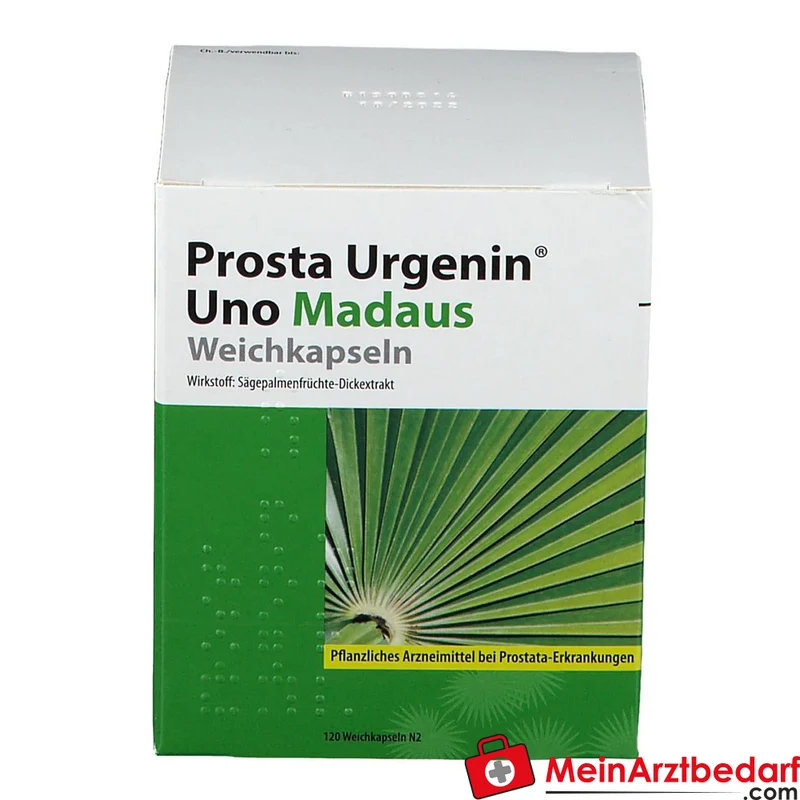Prosta Urgenin Uno Madaus Sägepalmenfrüchte-Dickextrakt Weichkapseln, 60 St.