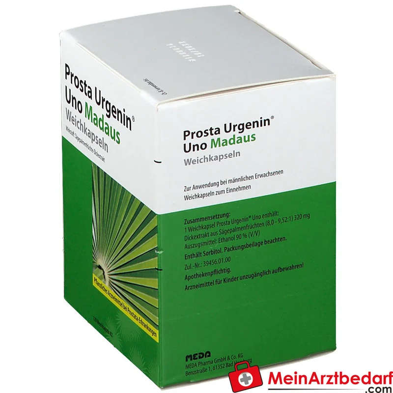 Prosta Urgenin Uno Madaus Sägepalmenfrüchte-Dickextrakt Weichkapseln, 60 St.