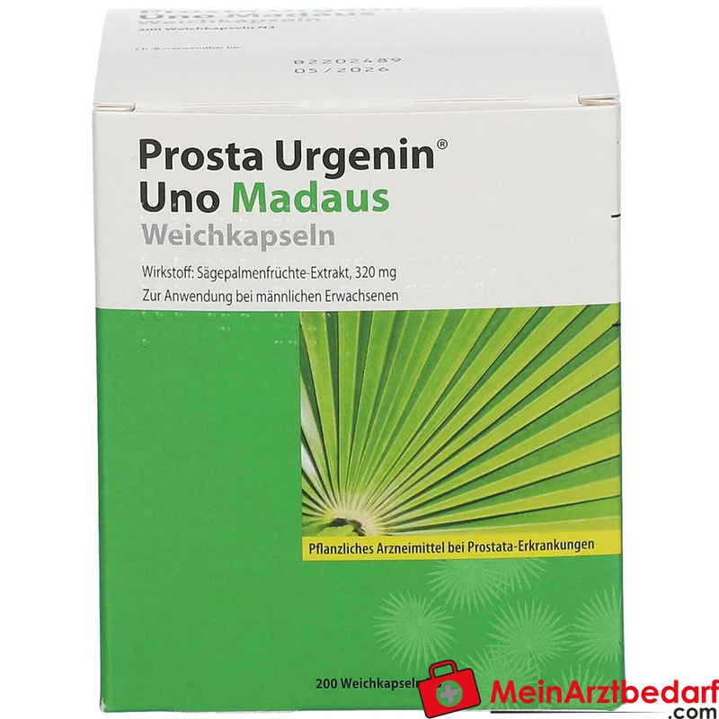 Prosta Urgenin Uno Madaus Sägepalmenfrüchte-Dickextrakt Weichkapseln, 60 St.
