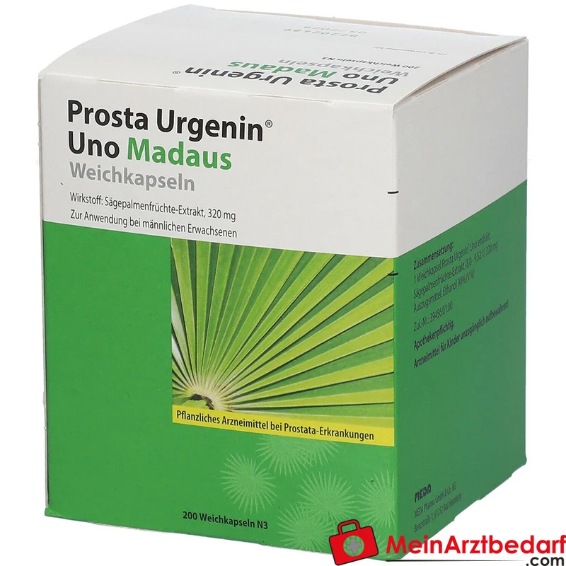 Prosta Urgenin Uno Madaus Sägepalmenfrüchte-Dickextrakt Weichkapseln, 60 St.