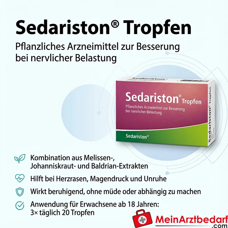 Sedariston Tropfen Auszüge aus Baldrian, Johanniskraut und Melisse