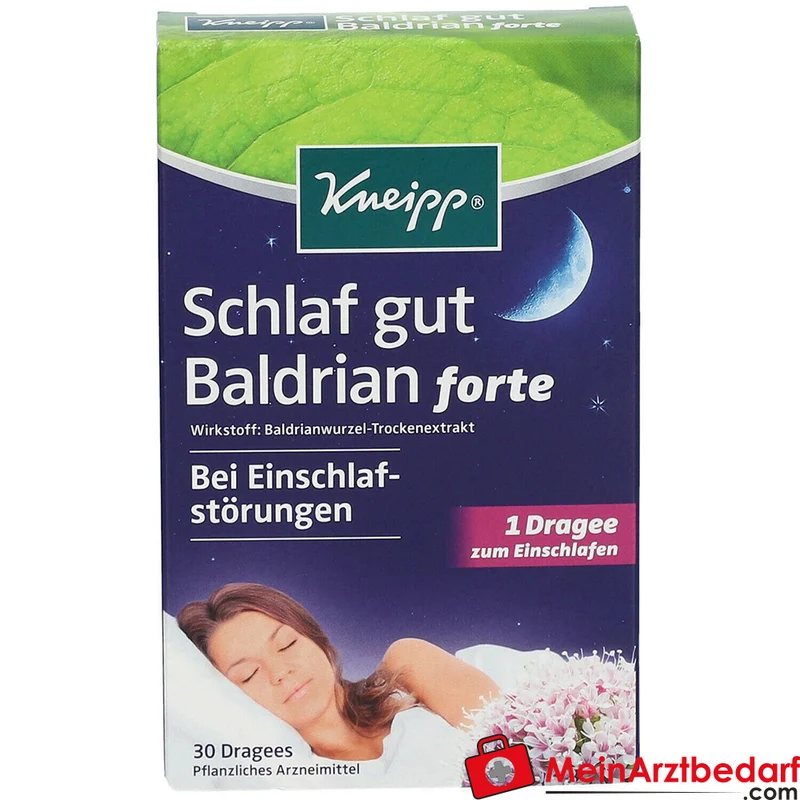 Kneipp Schlaf gut Baldrian forte 450 mg Baldrianwurzel‑Trockenextrakt überzogene Tabletten