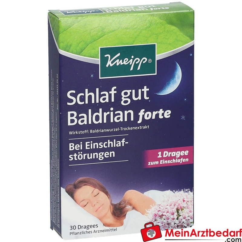 Kneipp Schlaf gut Baldrian forte 450 mg Baldrianwurzel‑Trockenextrakt überzogene Tabletten