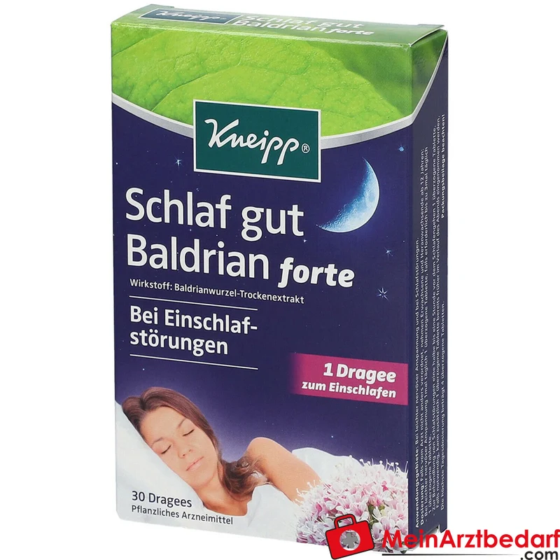 Kneipp Schlaf gut Baldrian forte 450 mg Baldrianwurzel‑Trockenextrakt überzogene Tabletten
