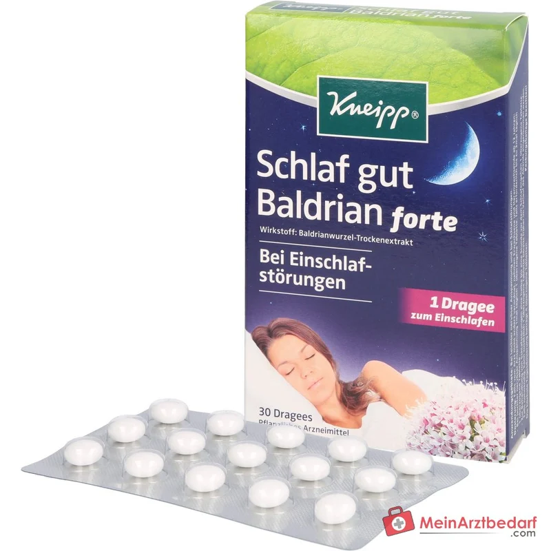 Kneipp Schlaf gut Baldrian forte 450 mg Baldrianwurzel‑Trockenextrakt überzogene Tabletten