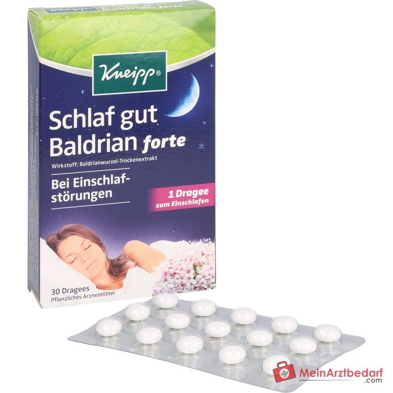Kneipp Schlaf gut Baldrian forte 450 mg Baldrianwurzel‑Trockenextrakt überzogene Tabletten