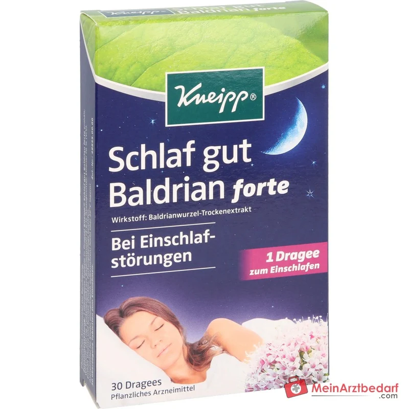 Kneipp Schlaf gut Baldrian forte 450 mg Baldrianwurzel‑Trockenextrakt überzogene Tabletten