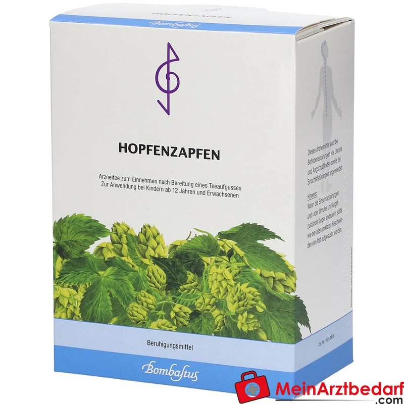 Bombastus Hopfenzapfen (Hopfenblüten) Tee zum Aufbrühen, 50 g
