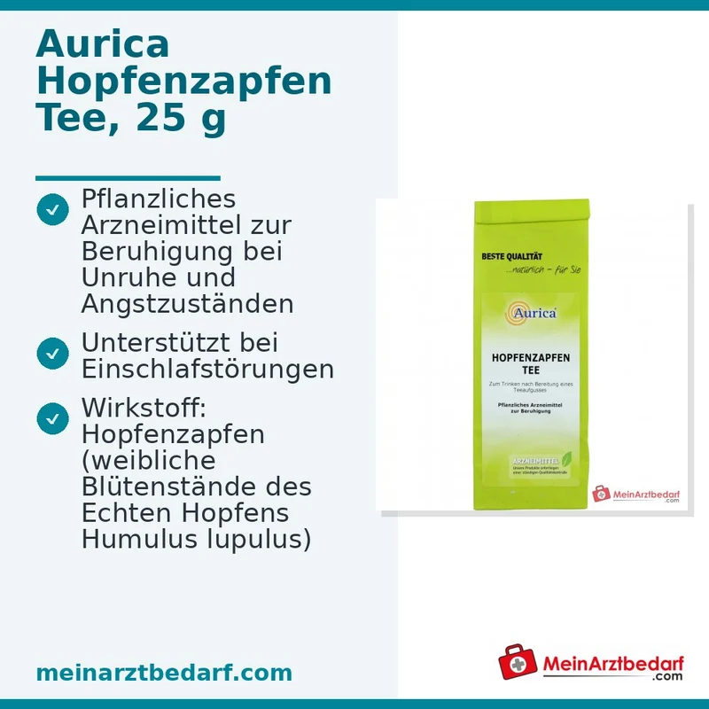 Hopfenzapfentee getrocknete Hopfenblüten Tee, 0,5 g Portion, 40 g