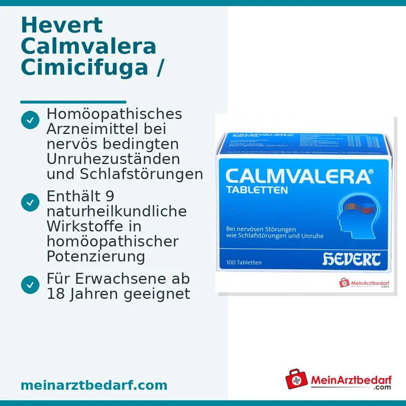 Calmvalera Calm‑9‑Komplex Tabletten (9 Wirkstoffe) 100 Tabletten