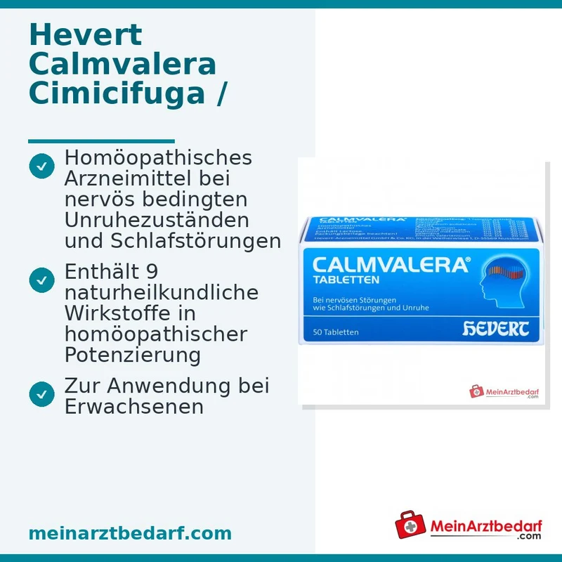 Calmvalera Tabletten Calm‑9‑Komplex (9 Wirkstoffe) 50 Tabletten