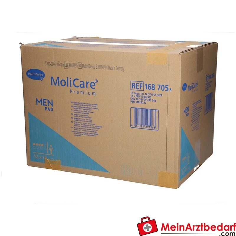 MoliCare Premium MEN Pad 4 Tropfen Einlage für Männer bei leichter bis mittlerer Inkontinenz