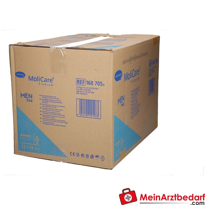 MoliCare Premium MEN Pad 4 Tropfen Einlage für Männer bei leichter bis mittlerer Inkontinenz