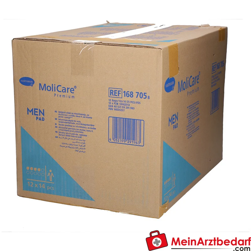 MoliCare Premium MEN Pad 4 Tropfen Einlage für Männer bei leichter bis mittlerer Inkontinenz