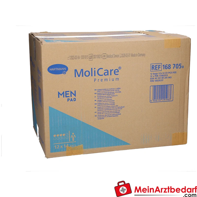 MoliCare Premium MEN Pad 4 Tropfen Einlage für Männer bei leichter bis mittlerer Inkontinenz