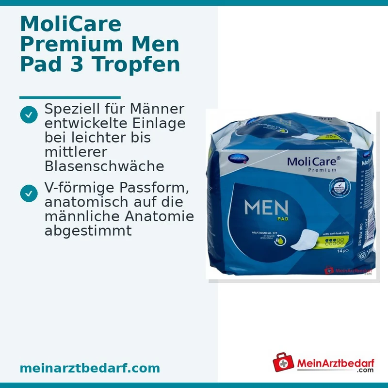 MoliCare Premium MEN Pads 3 Tropfen Einlagen